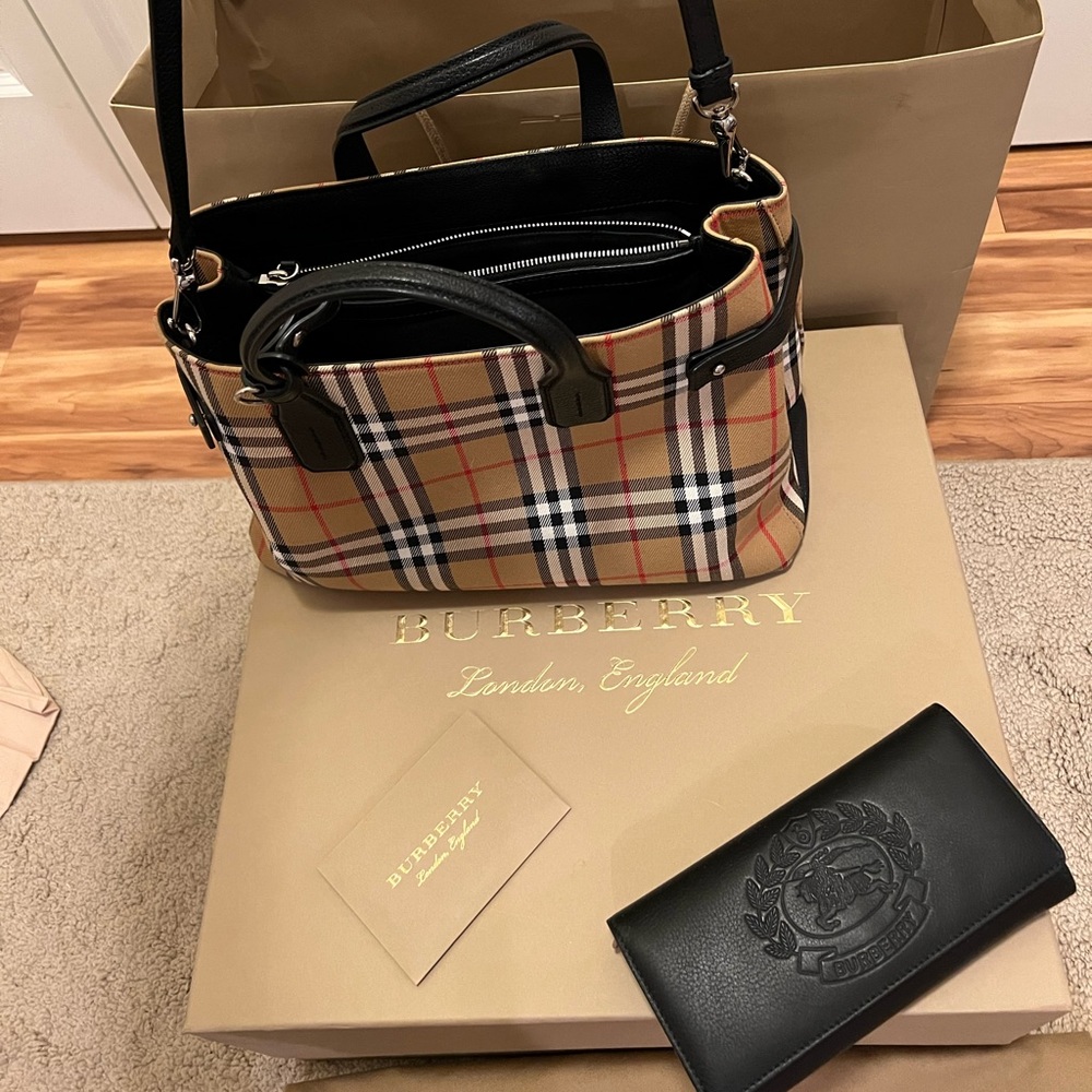 Burberry Bag With Matching Wallet - image 1